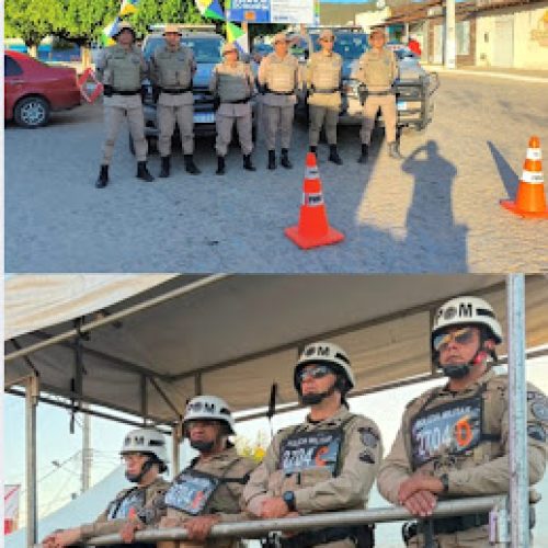 PMBA, através do 6º Batalhão, garante segurança durante festejos de Umburanas, em Senhor do Bonfim-BA