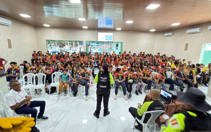 Semana Nacional do Trânsito começa com formação de 150 Desbravadores em Senhor do Bonfim