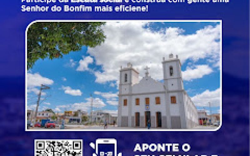 Senhor do Bonfim inicia escuta social para projeto de PPP de Iluminação Pública e Serviços Digitais