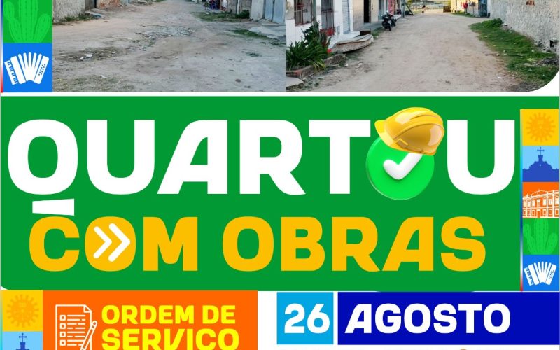 CRONOGRAMA DA PAVIMENTAÇÃO — QUARTA-FEIRA (26/08)