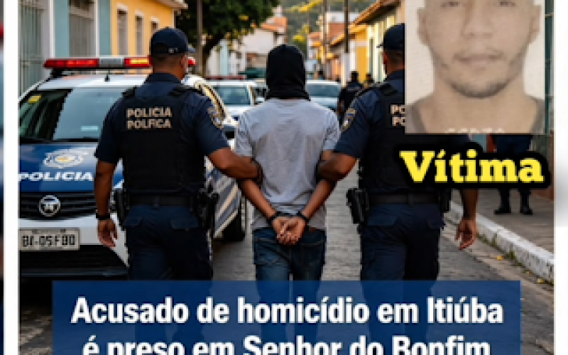 AÇÃO CONJUNTA: Acusado de homicídio em Itiúba é preso em Senhor do Bonfim
