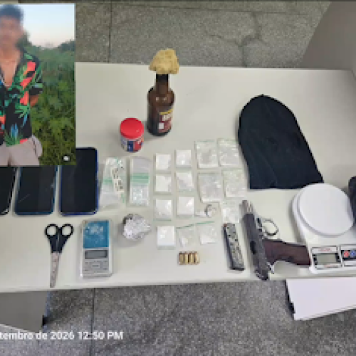 Operação da 4ª Cia Rural apreende arma, drogas e coquetel Molotov em Senhor do Bonfim