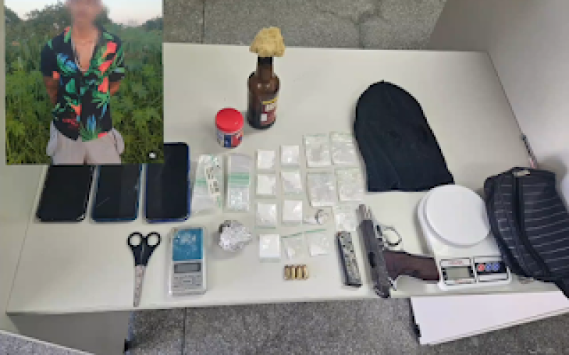 Operação da 4ª Cia Rural apreende arma, drogas e coquetel Molotov em Senhor do Bonfim